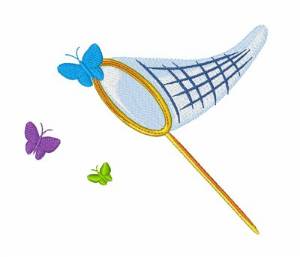 Picture of Catch Butterflies Machine Embroidery Design