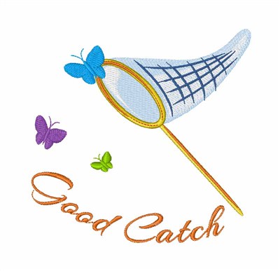 Good Catch Machine Embroidery Design