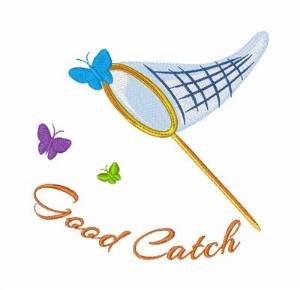 Picture of Good Catch Machine Embroidery Design