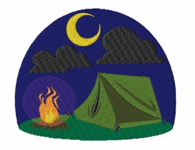 Picture of Camping Scene Machine Embroidery Design