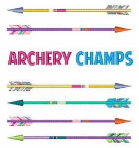 Picture of Archery Champs Machine Embroidery Design