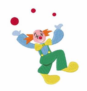 Picture of Clown Juggler Machine Embroidery Design