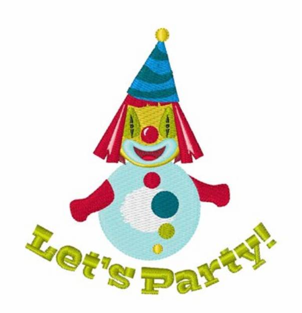 Picture of Lets Party Machine Embroidery Design