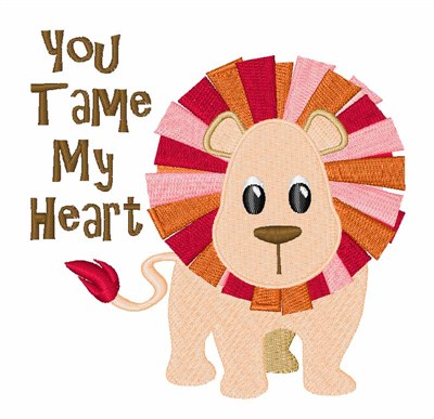 Tame My Heart Machine Embroidery Design