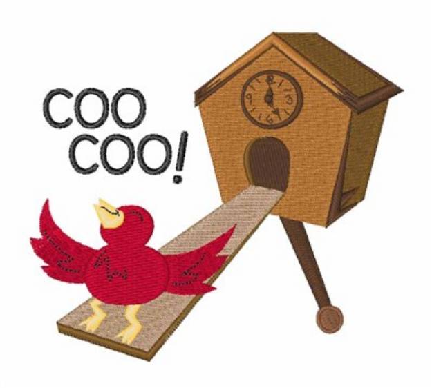 Picture of Coo Coo! Machine Embroidery Design