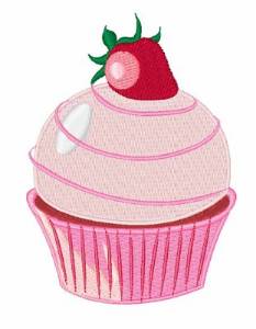Picture of Strawberry Cupcale Machine Embroidery Design