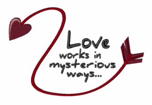Picture of Love Works Machine Embroidery Design