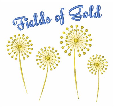 Fields Of Gold Machine Embroidery Design