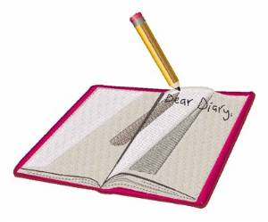 Picture of Dear Diary Machine Embroidery Design