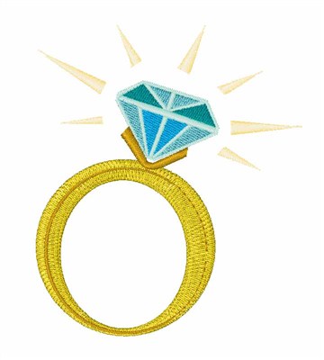 Diamond Ring Machine Embroidery Design