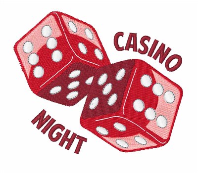 Casino Night Machine Embroidery Design