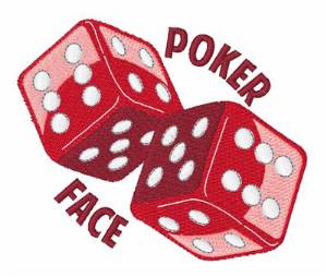 Picture of Poker Face Machine Embroidery Design