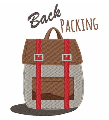 Back Packing Machine Embroidery Design
