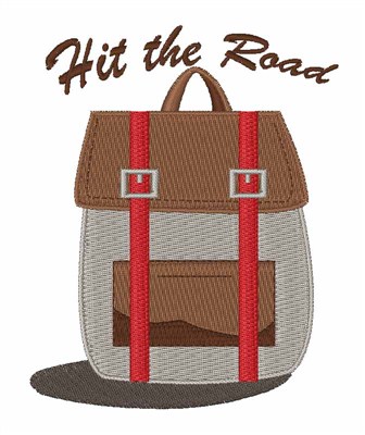 Hit The Road Machine Embroidery Design