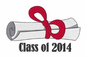 Picture of Class Of 2014 Machine Embroidery Design