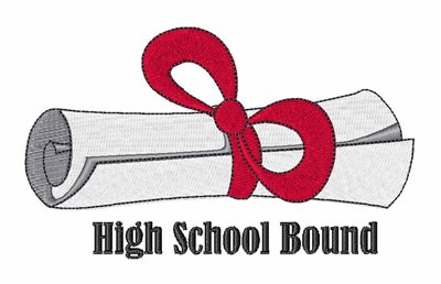 High School Bound Machine Embroidery Design