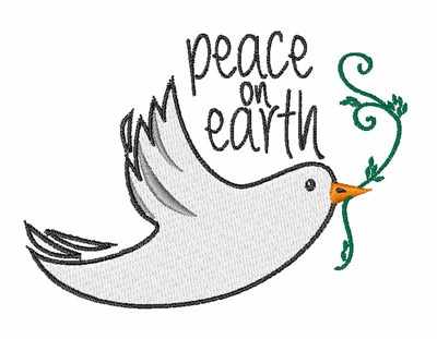 Peace On Earth Machine Embroidery Design