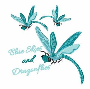 Picture of Blue Skies Machine Embroidery Design