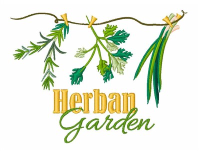 Herban Garden Machine Embroidery Design