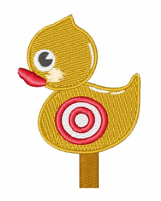 Duck Target Machine Embroidery Design