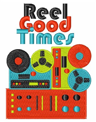 Reel Good Times Machine Embroidery Design