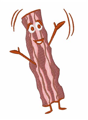 Strip Of Bacon Machine Embroidery Design