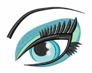 Picture of Womans Eye Machine Embroidery Design