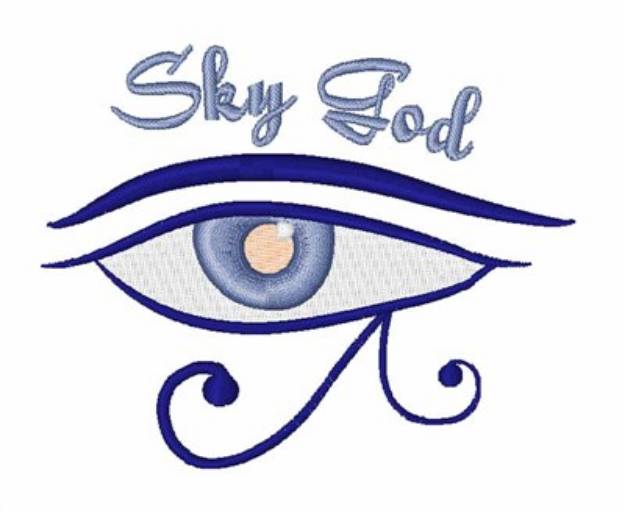 Picture of Sky God Machine Embroidery Design