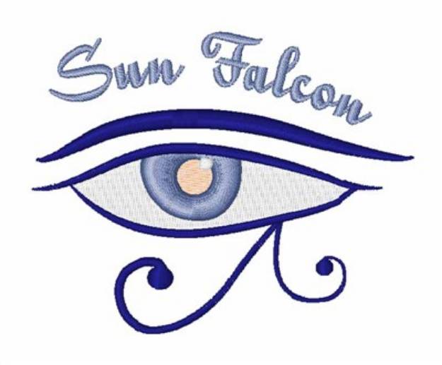 Picture of Sun Falcon Machine Embroidery Design
