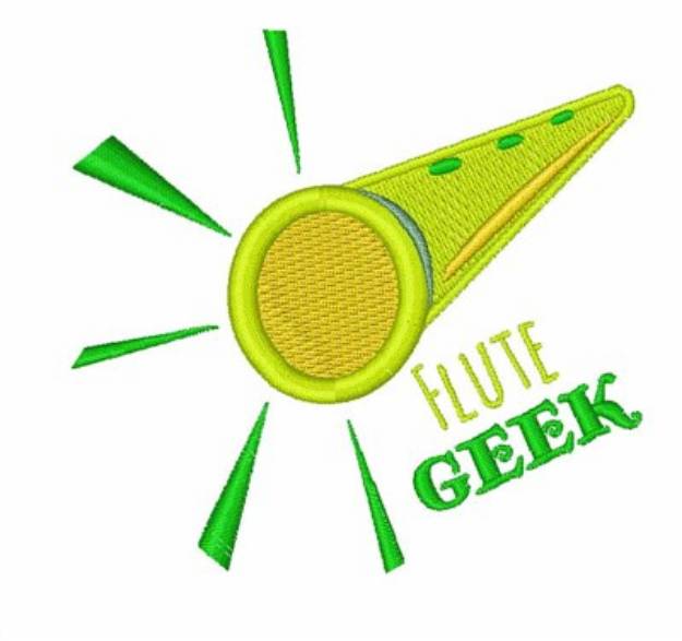 Picture of Flute Geek Machine Embroidery Design