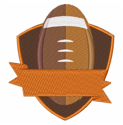 Football Banner Machine Embroidery Design