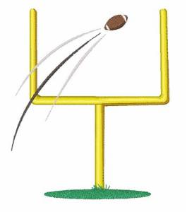 Picture of Goal Posts Machine Embroidery Design