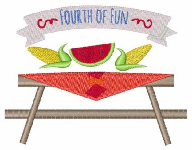 Picture of Fourth Of Fun Machine Embroidery Design
