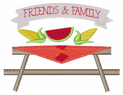 Friends & Family Machine Embroidery Design