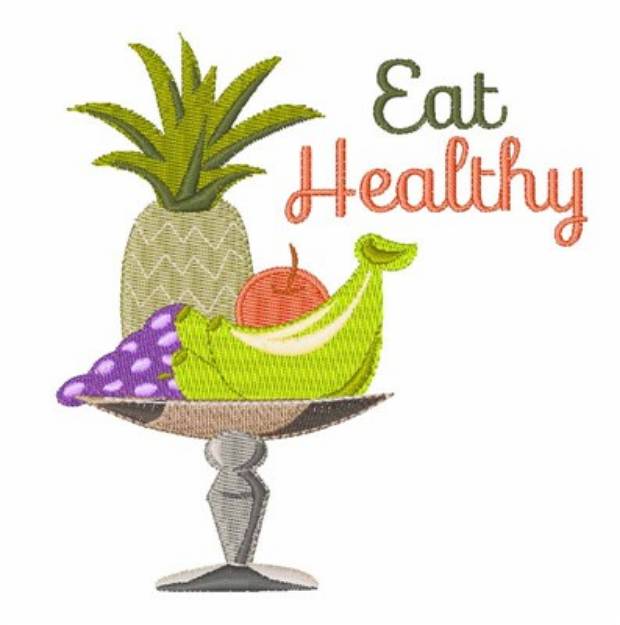 Picture of Eat Healthy Machine Embroidery Design