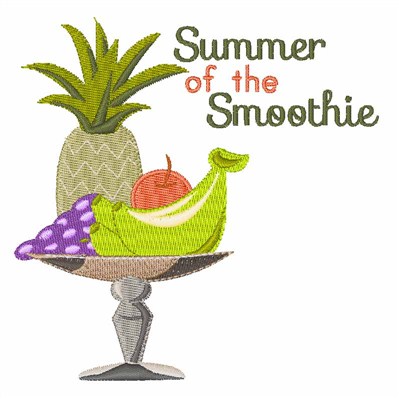 Summer Of Smoothie Machine Embroidery Design