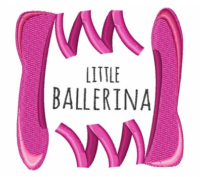 Little Ballerina Machine Embroidery Design
