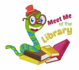 Picture of Meet At Library Machine Embroidery Design