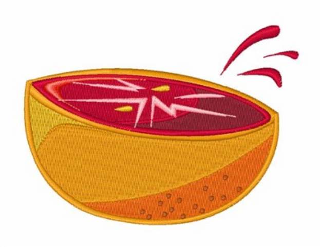 Picture of Grapefruit Slice Machine Embroidery Design