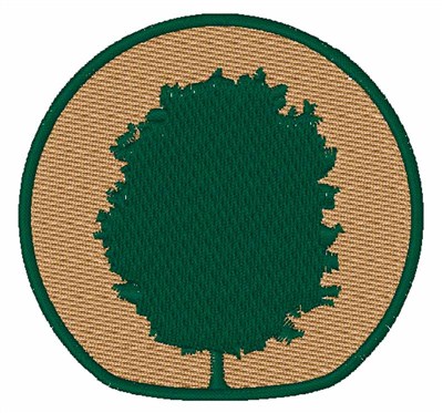 Tree Emblem Machine Embroidery Design