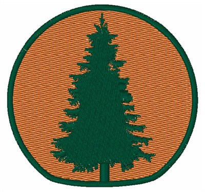 Pine Tree Machine Embroidery Design