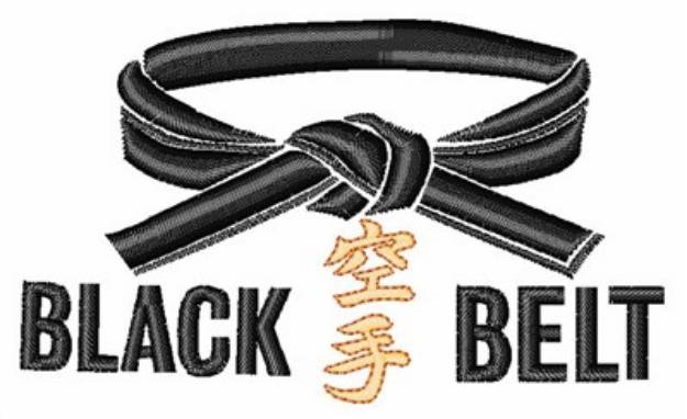 Picture of Black Belt Machine Embroidery Design
