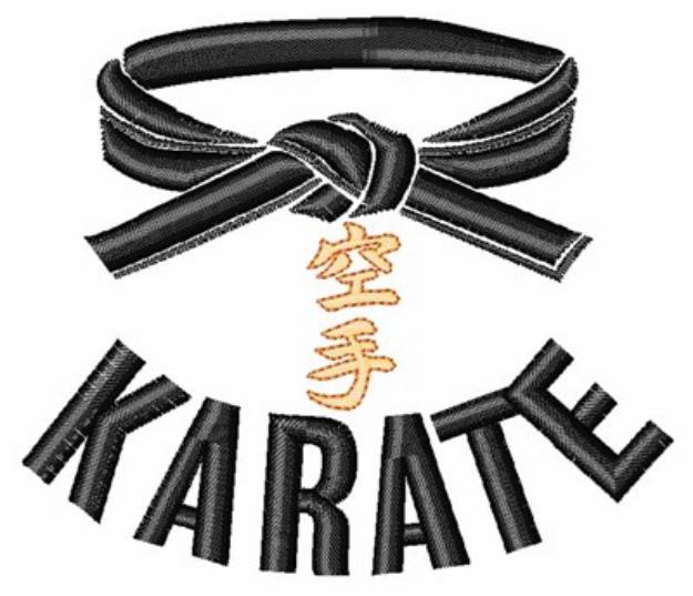 Picture of Karate Machine Embroidery Design