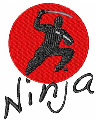 Ninja Machine Embroidery Design