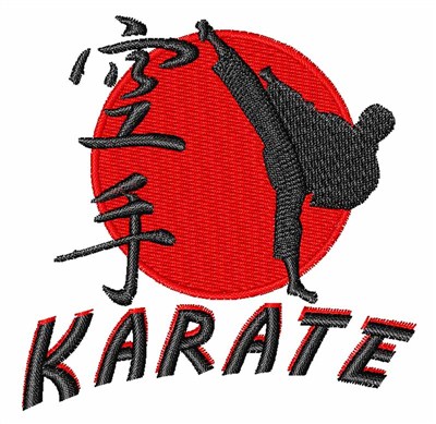 Karate Machine Embroidery Design