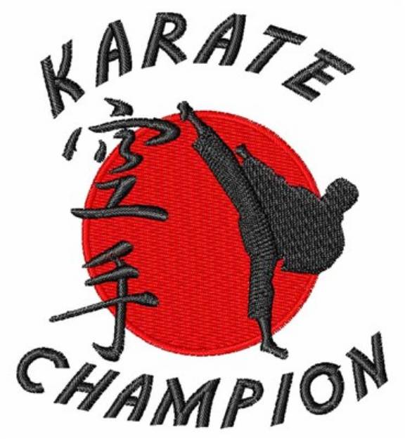 Picture of Karate Champion Machine Embroidery Design