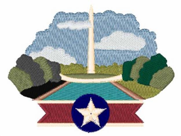 Picture of Washington Monument Machine Embroidery Design