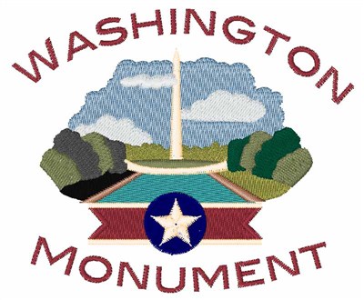 Washington Monument Machine Embroidery Design