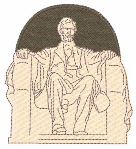Picture of The Lincoln Memorial Machine Embroidery Design