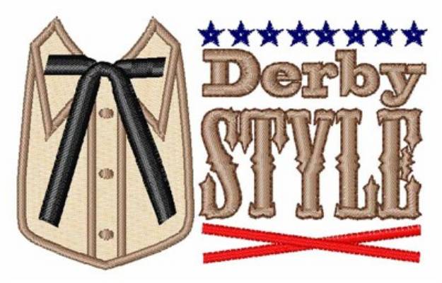 Picture of Derby Style Machine Embroidery Design